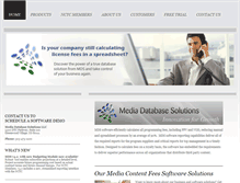 Tablet Screenshot of mediadatabasesolutions.com
